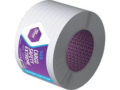 VAN LAUWER ™ Spriegošanas lente, 5mm x 0.45mm x 6500m, balta, PP, svaram līdz 59kg