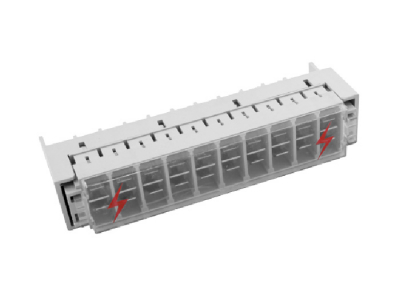 ElectroBase ® LSA 10 pāru 3 polu arrester magazine ar putekļu aizsargu