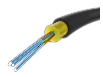 ElectroBase ® Ārtelpu - Iekštelpu optiskais kabelis - 4 Šķiedras | SM | SPAN up to 80m| diam.3mm | Spole 1000m