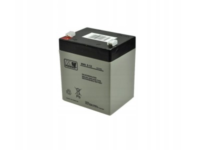  12V 5Ah T2 akumulators :: AGM :: 12 Volti, 5 ampērstundas (Ah) :: Klemmes tips T2 (6.35mm)