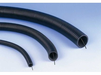 ElectroBase ® Gofra | Gofrēta caurule d20mm, Melna UV, Ārdarbu ar Buksieri, 750N