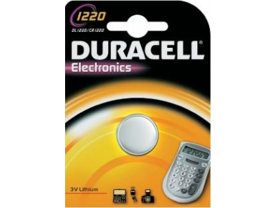 Duracell CR1220 baterijas 3V Duracell litija DL1220 iepakojumā 1 gb.