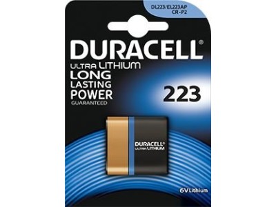 Duracell CRP2 baterijas 6V Duracell litija CR223 iepakojumā 1 gb.