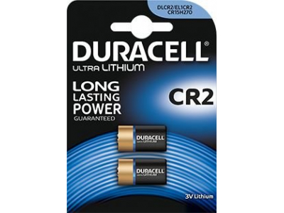 Duracell CR2 baterijas 3V Duracell litija DLCR2 iepakojumā 2 gb.