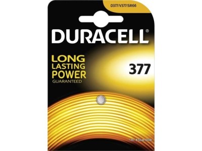 Duracell 377 baterijas 1.5V Duracell sudraba-oksīda SR66 / SR626 iepakojumā 1 gb.