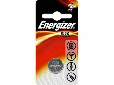 Energizer ® CR1632 baterijas 3V Energizer litija 1632 iepakojumā 1 gb.
