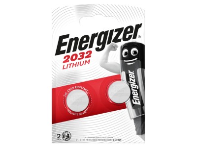 Energizer ® CR2032 baterijas 3V Energizer litija 2032 iepakojumā 2 gb.