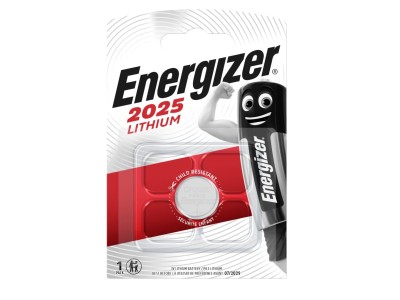 Energizer ® CR2025 baterijas 3V Energizer litija 2025 iepakojumā 1 gb.