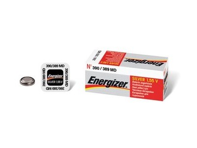 Energizer ® 389/390 baterijas 1.55V Energizer sudraba-oksīda SR54/SR1130W iepakojumā 1 gb.