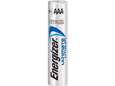 Energizer ® AAA R03 baterijas 1.5V Energizer Ultimate Lithium litija L92 iepakojumā 1 gb.