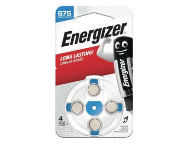 Energizer ® Izmērs 675 baterijas 1.45V Energizer Zn-Air PR44 iepakojumā 4 gb.