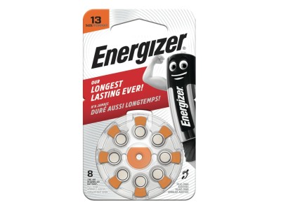 Energizer ® Izmērs 13 baterijas 1.45V Energizer Zn-Air PR48 iepakojumā 8 gb.