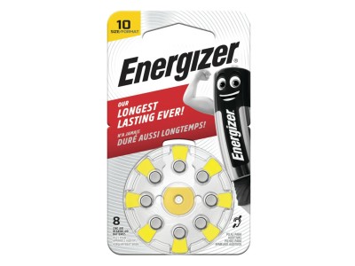 Energizer ® Izmērs 10 baterijas 1.45V Energizer Zn-Air PR70 iepakojumā 8 gb.