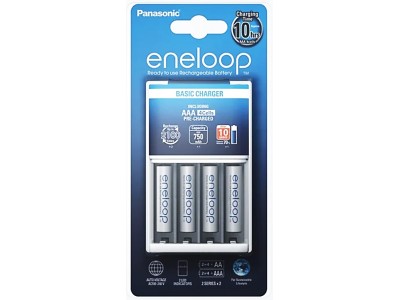  Komplekts : Panasonic BQ-CC51 lādētājs + 4x Eneloop AAA 800 mAh akumulatori