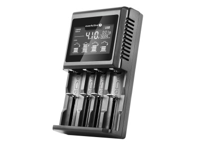 everActive™ Viedais lādātājs, Li-ion/Ni-MH/LiFePO4, ietilpības tests, 4 kanāli | UC-4000