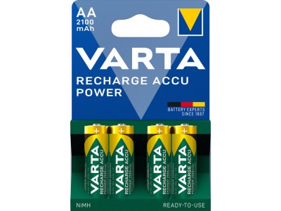 VARTA ® AA / LR06 akumulatori Varta READY2USE Ni-MH 2100 mAh/56706 iepakojumā 4 gb.