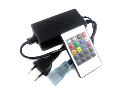 Bousval Électrique™ LED 220V RGB virteņu dimmeris ar pulti, līdz 16 metriem