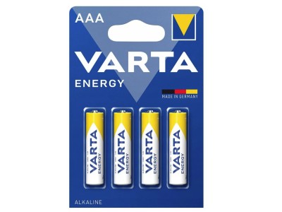 VARTA ® AAA / LR03 baterijas Varta Energy Alkaline MN2400/4103 iepakojumā 4 gb.