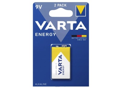VARTA ® 6LR61/9V baterijas Varta Energy Alkaline MN1604/4122 iepakojumā 1 gb.