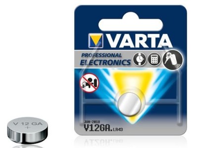 VARTA ® G12 baterijas Varta Alkaline LR43/186/4278 iepakojumā 1 gb.