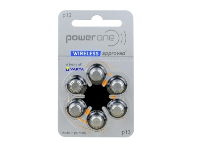 VARTA ® Izmērs 13 | Dzirdes Aparāta baterijas Varta Zn-Air PR48 iepakojumā 6 gb.