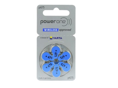 VARTA ® Izmērs 675 | Dzirdes Aparāta baterijas Varta Zn-Air PR44 iepakojumā 6 gb.