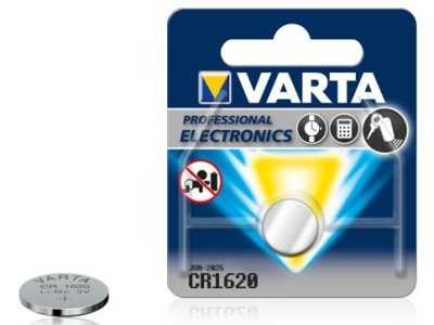 VARTA ® CR1620 baterijas Varta litija 6620 iepakojumā 1 gb.