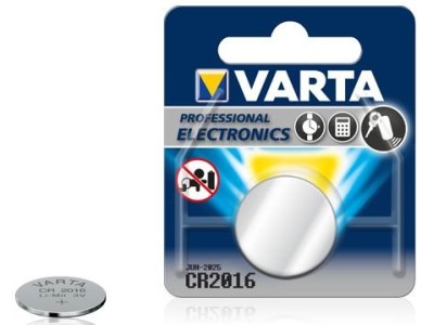 VARTA ® CR2016 baterijas Varta litija 6016 iepakojumā 1 gb.