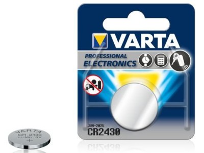 VARTA ® CR2430 baterijas Varta litija 6430 iepakojumā 1 gb.