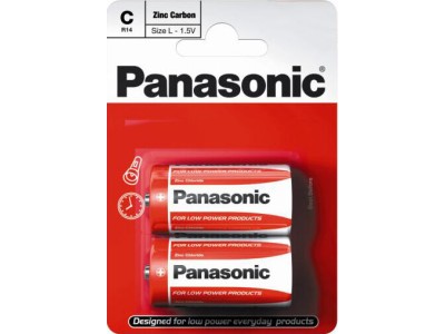 Panasonic LR14/C baterijas Panasonic Zinc-carbon MN1400/E93 iepakojumā 2 gb.