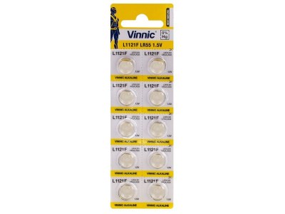 Vinnic G8 baterijas Vinnic Alkaline LR1121/191 iepakojumā 10 gb.