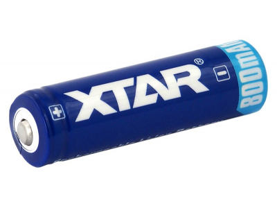 XTAR ® XTAR AA/R6 size 14500 akumulatori 3.7V XTAR litija 800 mAh iepakojumā 1 gb.