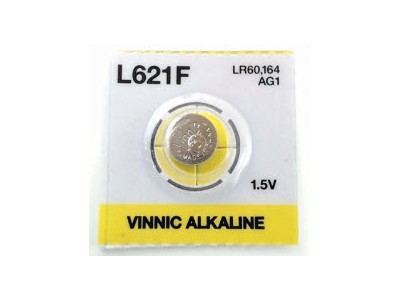 Vinnic G1 baterija Vinnic Alkaline LR621/AG1 bez iepakojuma 1gb.