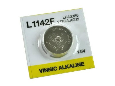 Vinnic G12 baterija Vinnic Alkaline LR1142/LR43/186 bez iepakojuma 1gb.