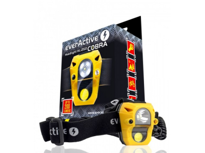 everActive™ Galvas lukturis Cobra HL-250 LED headlamp 2xLED SENSOR