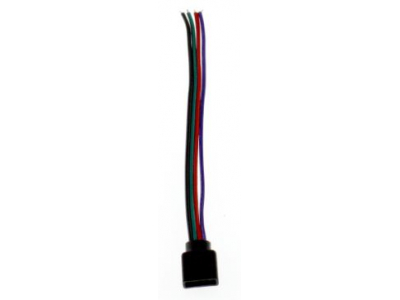 Bousval Électrique™ 10mm RGB vienpusējs "plug" tipa konektors, 10cm