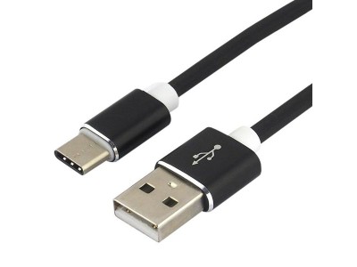 everActive™ USB-C 3.0 male / USB A male 1.5m everActive CBS-1.5CB 3.0A melns iepakojumā 1 gb.