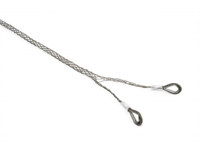 ElectroBase ® Kabeļu vilkšanas zeķe uzgalis ar 2x cilpām kabeļiem ar Ø5-10mm, garums 450mm