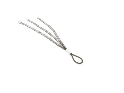 ElectroBase ® Kabeļu vilkšanas zeķes uzgalis ar 3x cilpām kabeļiem ar Ø5-10mm, garums 450mm