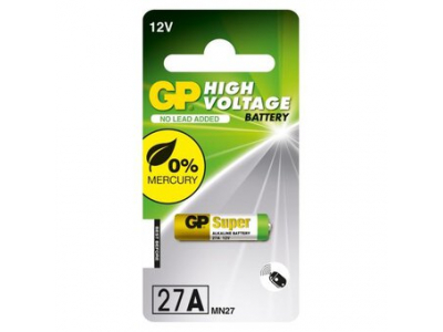 GP Batteries 27A baterijas 12V GP Alkaline GP 27A MN27 L828 27AF-U5  1 gb.