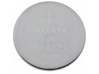  Battery: lithium; 3V; BR1225,coin; ¨12x2.5mm; 48mAh