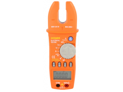  AC digital clamp meter;Øcable:12mm;Sampling:2,5x/s;0.1÷99.9%