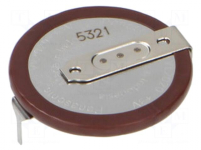  Re-battery: Li; VL2020; 3V; 20mAh; 2pin,for PCB; ¨20x2.7mm