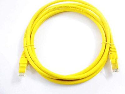 ElectroBase ® Patch cord | Patch Kabelis | Patch cable | 2m | CAT5E | UTP | 200 cm | ElectroBase ® | Dzeltens