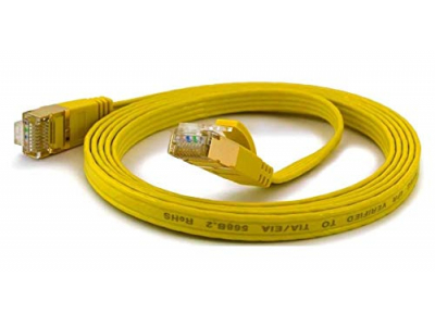 ElectroBase ® Patch cord | Patch Kabelis | Patch cable | 2m | CAT5E | UTP | 200 cm | Plakans | Dzeltens