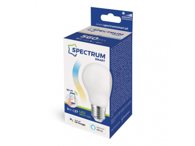  Spectrum LED Spuldze, E27, WIFI 2.4GHZ, 5W, 560LM, Dimmējama, 2700K-6900K, 220-240V