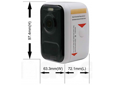 ElectroBase ® Videoaukle | Bērna uzraudzības kamera | Wi-Fi | Iebūvēti Akumulatori | Mikrofons | Nakts redzamība