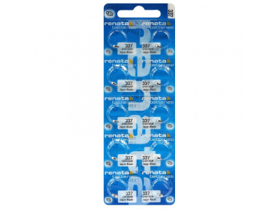 RENATA 337 baterijas 1.55V Renata sudraba-oksīda SR416SW iepakojumā 1 gb.