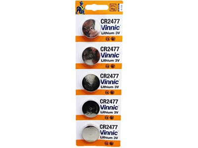 Vinnic Baterija CR2477 Vinnic litija - iepakojuma 5 gb.
