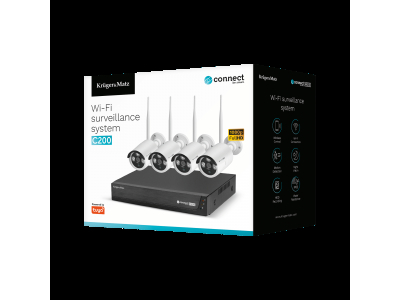 Kruger&Matz WiFi videonovērošanas kameru komplekts | 2Mpix | Kruger & Matz CCTV
